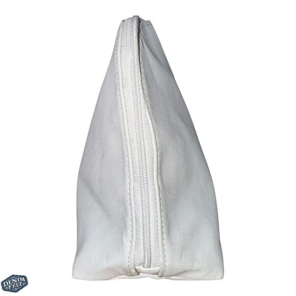 Christian Dior Grey/Silver Nylon Cosmetic/Makeup Pouch/Bag w/Silver Logo Plate - Picture 8 of 11